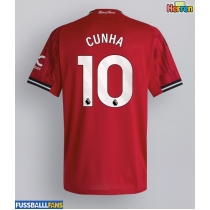 Manchester United Matheus Cunha #10 Heimtrikot 2025-26 Kurzarm